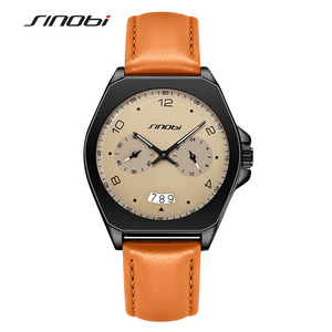 Reloj de Pulsera de Cuarzo para Hombre con Correa de Cuero Genuino de Alta Calidad, con Calendario, Resistente al Agua, de Alta Textura y a la Moda - Product Image 3