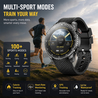 Montre connectée sportive ronde SENBONO MAX88 pour hommes, écran AMOLED grand format, répondre aux appels, longue autonomie, montre connectée pour femmes et hommes, compatible IOS et Android