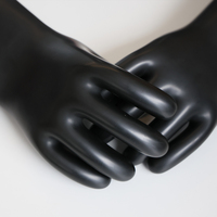 Gants isolants en caoutchouc naturel AHIP-GL-4 Classe 4 36kV 40kV/3min pour travaux sur lignes sous tension
