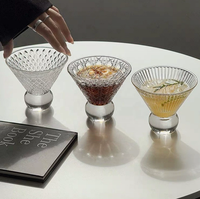 Gelas Bir Mini Kaki Tinggi Motif Batu Permata Retro Instagram Lelyi Niche Desain Korea Perlengkapan Minuman Kecil untuk Kembali ke Sekolah