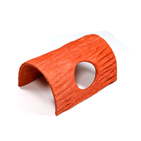 Cage en bois naturel pour petit animal de compagnie avec trou d'arbre Mini jouet de friandise comestible pour cochon d'Inde et hamster