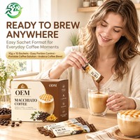 Café Macchiato OEM ODM avec Arabica, L-Carnitine, Probiotiques et Peptides de Collagène de Poisson, Marque Privée Personnalisée