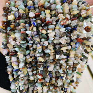 Perles en <span class=keywords><strong>pierre</strong></span> naturelle <span class=keywords><strong>de</strong></span> 5-8 mm en vrac pour <span class=keywords><strong>la</strong></span> fabrication <span class=keywords><strong>de</strong></span> bijoux : Améthyste, Quartz Rose, Jaspe Rouge, et autres pierres brutes - Product Image 6