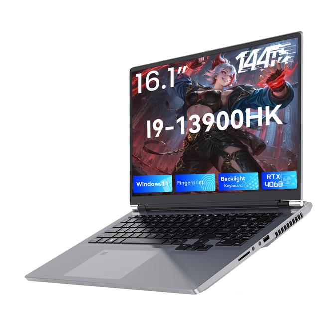 New 16.1-Inch 14-Core Intel I9-13900HK Laptop 512GB SSD 16GB RAM RTX 4060 16:10 144Hz IPS English Keyboard for Students