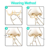 Dilatateur nasal en silicone anti-ronflement et pince nasale pour une respiration facile et un sommeil amélioré
