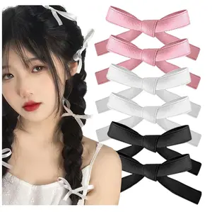 Hair Clips Accessories Women Toddlers Hair Barrettes Teens Kids Ribbon Alligator wholesale Hair Bow Clips for Girl fork Hairpins