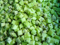 Fruits de kiwi verts entiers surgelés IQF en vrac