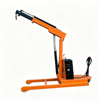 Grue montée sur véhicule à flèche pivotante hydraulique et treuil électrique télécommandé, capacité de charge 2000 kg, moteur 2200 W, prix usine