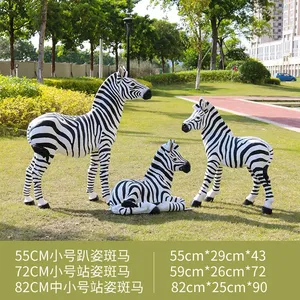 Sculpture en résine d'animal de la jungle africaine, style exotique, statue de cheval, sculpture animale - Product Image 3