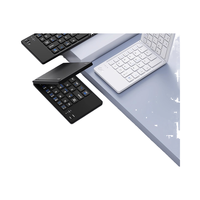 Keyboard Lipat Ringkas XK04 Keyboard Bluetooth Portabel Keyboard Nirkabel Ukuran Saku untuk iPhone Smartphone EBAYER
