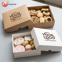 Emballage de biscuits en gros, emballage de boulangerie, boîte à pâtisserie, boîte à gâteaux de luxe, boîte à pain, boîte à beignets, boîte à sushi, boîte à en-cas, boîte d'emballage en papier
