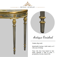 Yips LD-1203-0847 Peint À La Main Motif Floral Antique-look Style Européen Décoration De La Maison De Luxe Console Table