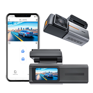 Carlover 1.47 ''4K su geçirmez çift Lens Dash kamera döngü kayıt araba kaydedici g-sensor WiFi 4K DVR Dash kamera <span class=keywords><strong>2</strong></span>-CH döngü kayıt - Product Image 1