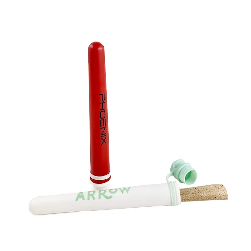 Acessórios fumadores baratos do rolamento do cigarro do tabaco tubos laminados plástico personalizados do cone