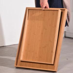 Bandejas de bambú al por mayor para exportación, estilo sencillo, aptas para uso doméstico, hotelero y en restaurantes, estilo japonés rectangular - Product Image 1