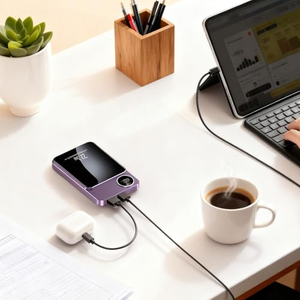Mini Banco de Energía Portátil de 5000mAh para Exteriores, Cargador Inalámbrico Rápido de 20W con Puerto Tipo-C - Product Image 6