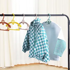 Baby Kids Room Closet Organizer Bow Plastic Hanger Velvet Clothes Storage rack garment racks coat wood cat hangers