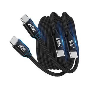 Cable de Carga Rápida USB 3.1 Tipo C a Tipo C, Transferencia de Datos de Alta Velocidad 480Mbps, Cable Tipo C para Teléfono, Caja Personalizada - Product Image 1