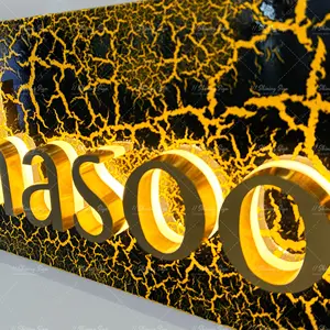 Shining Sign Channel Letters Backlit Logo High-grade Customization Logo Channel Letters Making Advertising Sign Led