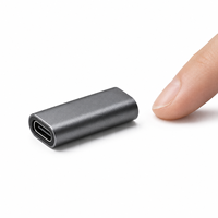 Adaptador Portátil Directo de Fábrica, Acoplador Extensor Tipo C Hembra-Hembra con Carcasa de Aluminio para Carga y Transferencia de Datos de Portátiles y Móviles
