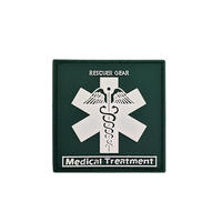 Patchs tactiques cousus en caoutchouc et PVC de haute qualité ; Patchs d'extérieur imperméables de forme personnalisée ; Patchs en PVC avec logos personnalisés