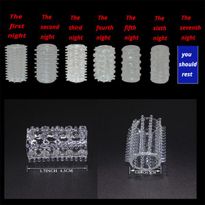 6 Fundas Transparentes <span class=keywords><strong>para</strong></span> Pene, Condón, Juguete Sexual <span class=keywords><strong>para</strong></span> Hombres, Agrandador de Erección, Anillo <span class=keywords><strong>para</strong></span> Pene Reutilizable, Estimulante, Juguetes <span class=keywords><strong>para</strong></span> Parejas Adultas - Product Image 4