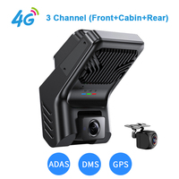 Cámara para Vehículo con Servicio OEM, 4G, ADAS, DMS, LTE, Sensor G, Monitoreo Remoto, Modelo A800 con GPS Frontal y Trasero, 1080P, Tarjeta SIM