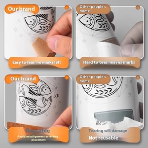 Étiquette de liège auto-collante manuscrite autocollant clé auto-adhésive étanche <span class=keywords><strong>pour</strong></span> la maison <span class=keywords><strong>cuisine</strong></span> bouteille d'épices petite marque mémo vierge - Product Image 4