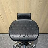 Chaises de laboratoire antistatiques en polyuréthane PU ESD avec support lombaire, tabourets à roulettes rotatives durables pour lieu de travail en couleurs différentielles