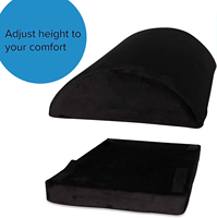Nouvelle tendance usine demi-lune forme oreiller de pied mousse à mémoire de forme repose-pieds sous le bureau Relax jambe oreiller élévateur