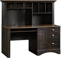 Bureau sous-vide Vintage pour ordinateur portable, en bois, design de bureau, avec crochets