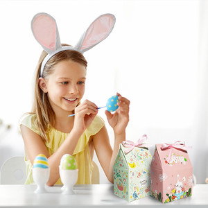 Cajas de papel de cartón para dulces, galletas, Chocolate, feliz Pascua, suministros de recuerdo de fiesta, caja de embalaje de regalo para niños, <span class=keywords><strong>precio</strong></span> de fábrica - Product Image 4