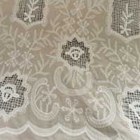 Tissu en dentelle brodée guipure 100% coton, motif floral, écologique pour robes, textiles de maison, décoration EG-1917302