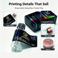 Cajas y Etiquetas para Empaque de Péptidos de 3ml, 5ml, 7ml, 10ml, Equipadas con Bandejas de Plástico, Cajas Holográficas