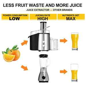 Presse-agrumes électrique centralisé haute performance pour usage domestique, avec boîtier en acier inoxydable, pour fruits entiers - Product Image 3