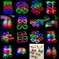 Lunettes LED Lumineuses Créatives de Noël, Style Obturateur, pour Fêtes et Soirées Néon, Cadeaux de Fête