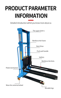 Chariot élévateur embarqué léger, capacité 1000 kg, alimenté par batterie lithium-ion, transpalette électrique avec déplaceur latéral, livraison mobile XINGZHI