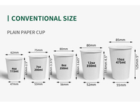 Revêtement à base d'eau à double paroi froide 4oz 20oz papier blanc compostable jetable gobelet en papier d'importation de café avec logo doré Chine