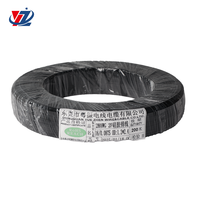 Câble plat en silicone Yuezhen noir, en cuivre étamé torsadé, 2P 28 AWG 600V, flexible et souple