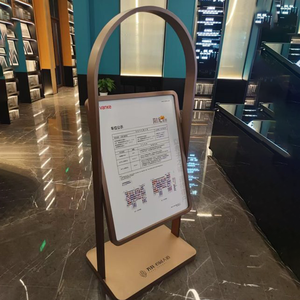 <span class=keywords><strong>Promotion</strong></span> Kt Board Display Rack Schmiedeeisen Beschilderung Poster Frame Boden stehendes Einkaufs zentrum Werbung Display Stand - Product Image 3