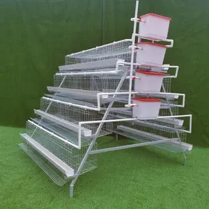 Great Price Free Design Galvanized 3 Tier 120 capacity Poultry Farm Layer Chicken Cage For Nigeria