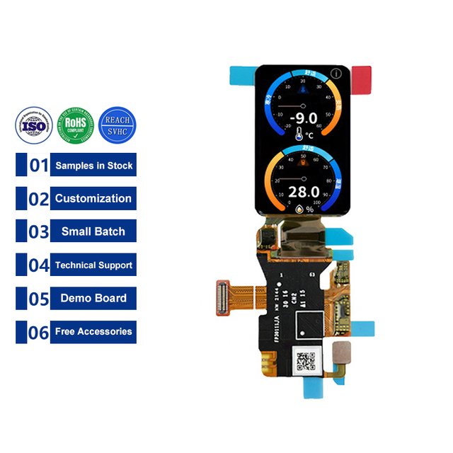 1.6 Inch 280*456 QSPI AMOLED Screen with Oncell Touch for Smart Wear Watch 1.64inch ICNA3311 30Pin OLED Display LCD Module Panel