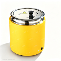 Matériel de buffet, chauffe-soupe électrique en acier inoxydable 10L, noir/blanc, pour restaurant, hôtel, maintien au chaud des aliments