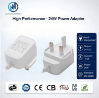 Alimentation haute précision 24V 1A 24W, adaptateur AC/DC, prise UK, transformateur à découpage pour instruments de musique électroniques et audio