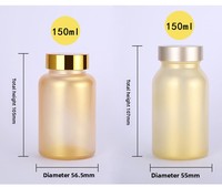 Capsule en verre de qualité alimentaire de Golden Health Products pour comprimés de poudre de médecine Bonbons sous-embouteillage de phytothérapie chinoise