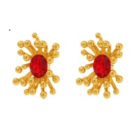 Modernes Edelstahl-Zirkon-Ohrringe- und Ring-Set, verstellbar, Geschenk für besondere Anlässe, Damenschmuck-Set
