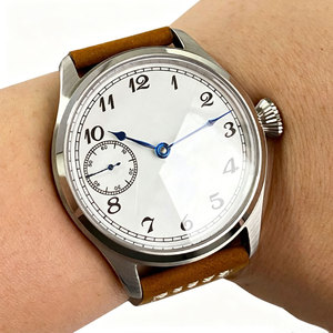Montres sportives mécaniques manuelles Tandorio neuves de 42 mm, cadran blanc, <span class=keywords><strong>mouvement</strong></span> à remontage manuel <span class=keywords><strong>ETA</strong></span> <span class=keywords><strong>6497</strong></span> ST3600, verre saphir, montre pour homme - Product Image 2