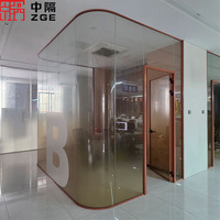 Easy Installation Modular Partition Wall for Office Rooms with Aluminum Frame Design
