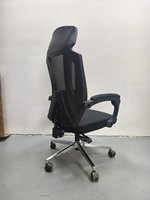 Chaise de bureau pivotante classique noire en tissu maillé, modèle populaire, à prix abordable