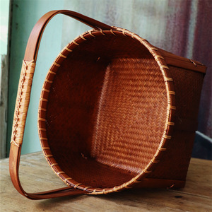 Bamboo Handwoven Baskets Rectangle Food Container Kitchen Storage Chinese Style Decorative Craft - Product Image 4